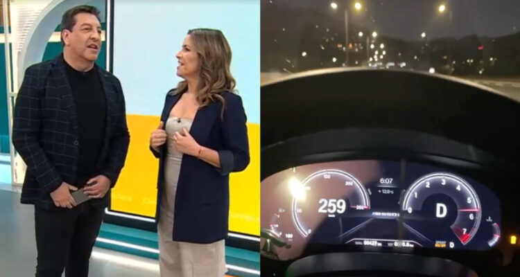 Julio César Rodríguez hablando del momento que vivió con Chispa. A su lado, el video que el exchico reality subió a sus redes.