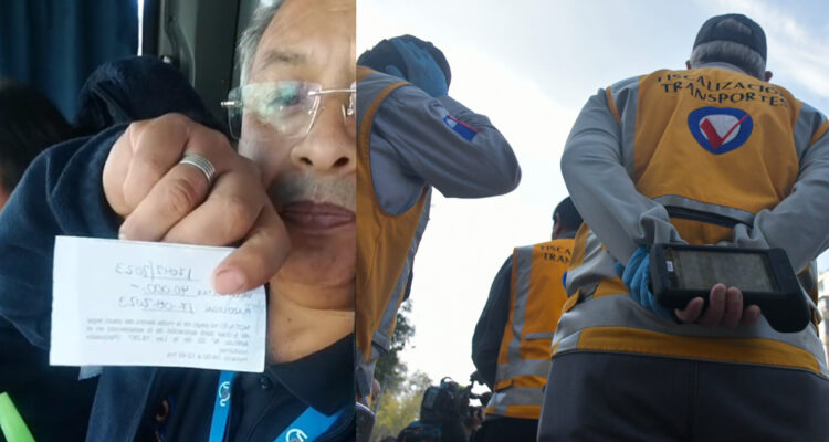 Chofer de bus RED denuncia multa por abrir las puertas traseras para que subiera silla de ruedas