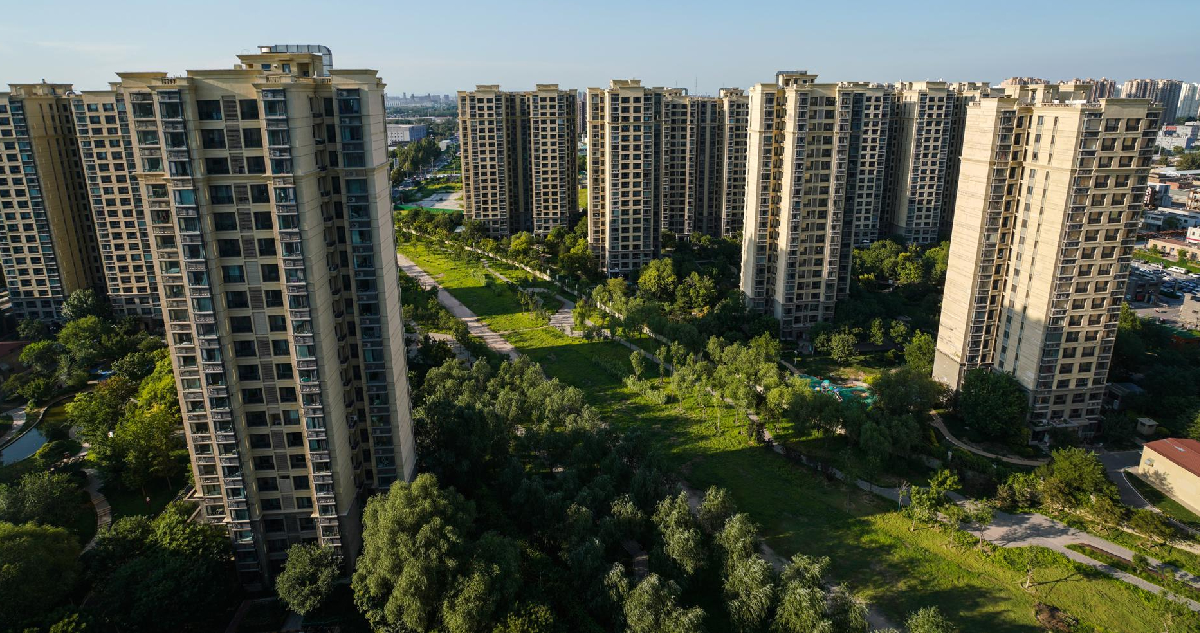 Edificio del gigante inmobiliario Evergrande