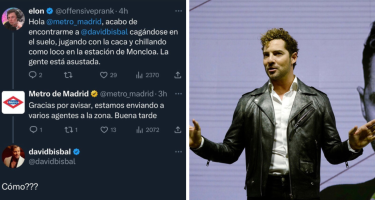 Es falso que David Bisbal fue visto defecando y gritando en Metro de Madrid