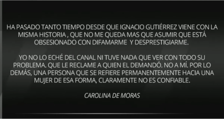 Declaración de Carola de Moras