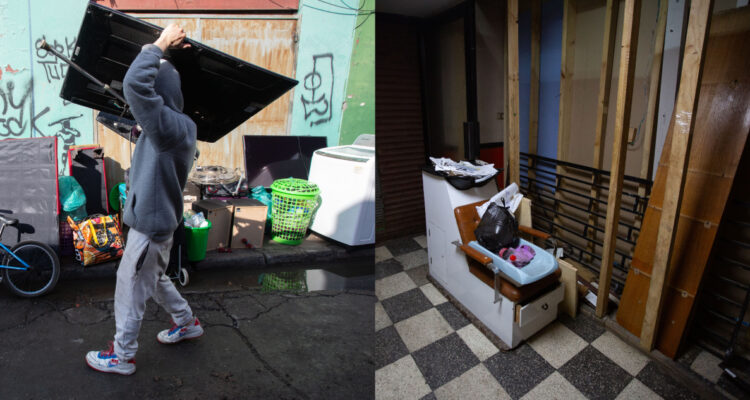 Hallan “mini ciudad” con botillería y peluquería en lugar desalojado en Santiago: vivían 300 personas