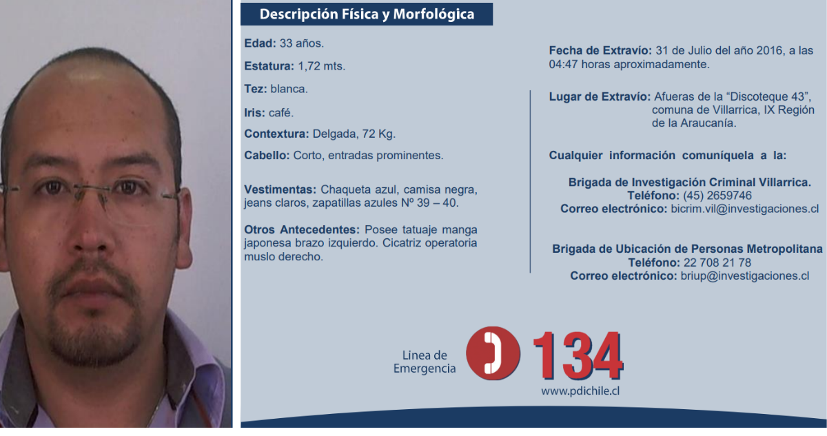“Hay personas que saben”: mujer pide reabrir búsqueda de hijo desaparecido hace 7 años en Villarrica