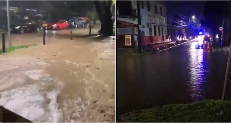 Desborde estero seco en Molina