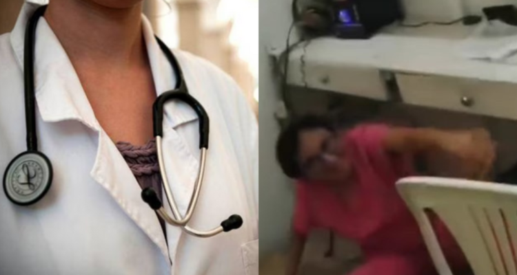 Doctora se esconde en mesón