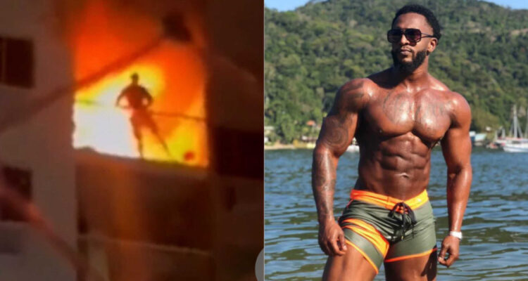 Fisicoculturista muere envuelto en llamas tras salvar a su familia de un incendio en Río de Janeiro