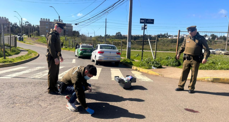 Hombre es herido a bala en sector Centinela 1 de Talcahuano