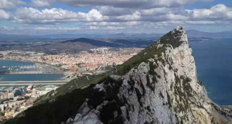 Vista del peñón de Gibraltar