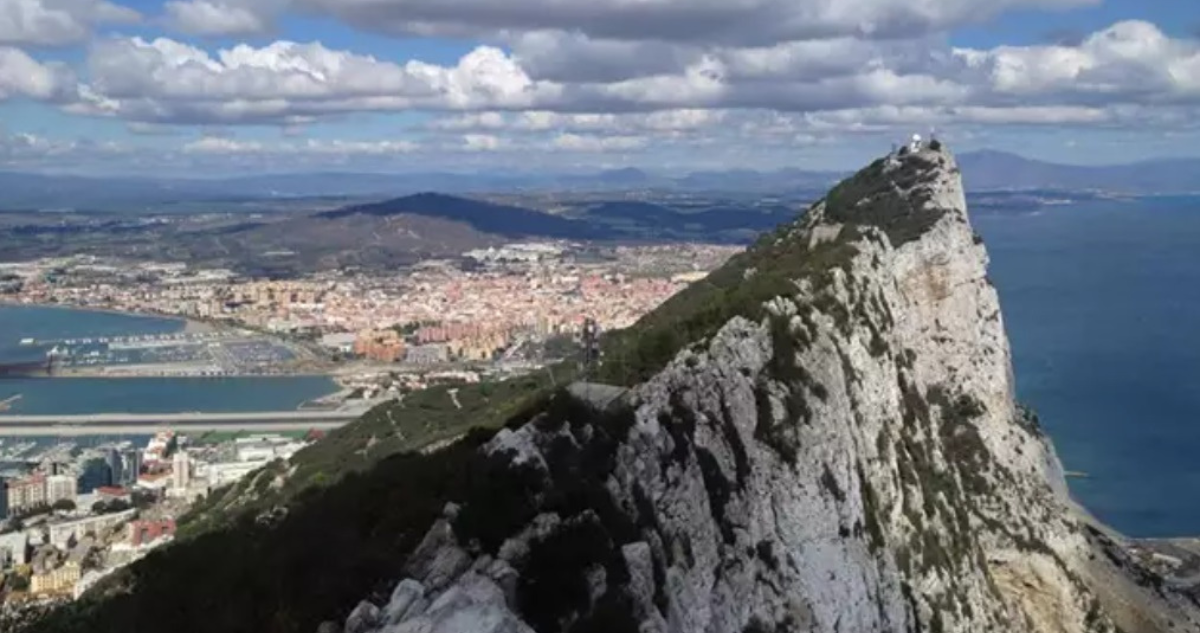 Vista del peñón de Gibraltar