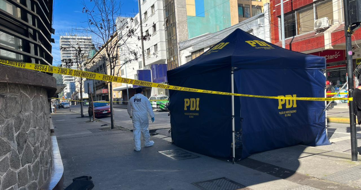 Hombre muere apuñalado en pleno centro de Concepción