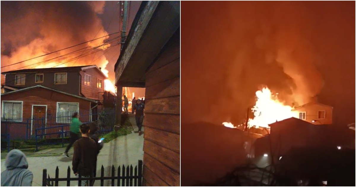 Incendio consume casa en Lota