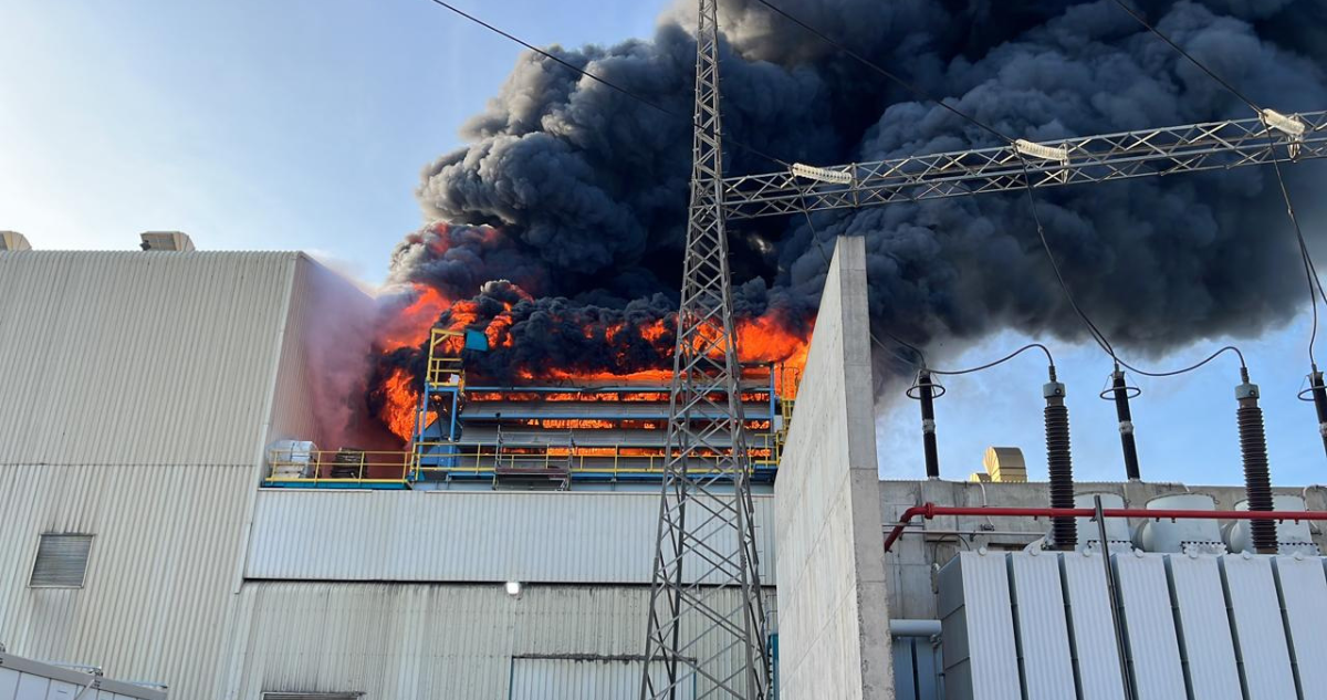 incendio termoeléctrica Quillota
