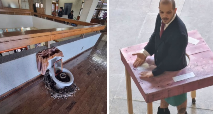 intervención artística Municipalidad Valdivia