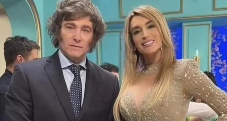 Javier Milei y Fátima Flórez