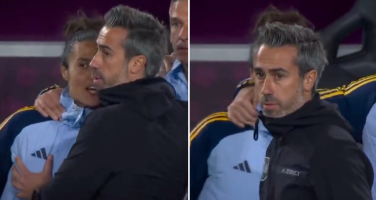 El polémico gesto de Jorge Vilda, entrenador de la selección femenina de España en la final del Mundial.