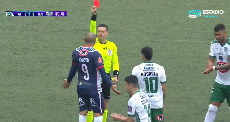 Juan Martín Amieva apenas jugó 41 segundos ante Puerto Montt.