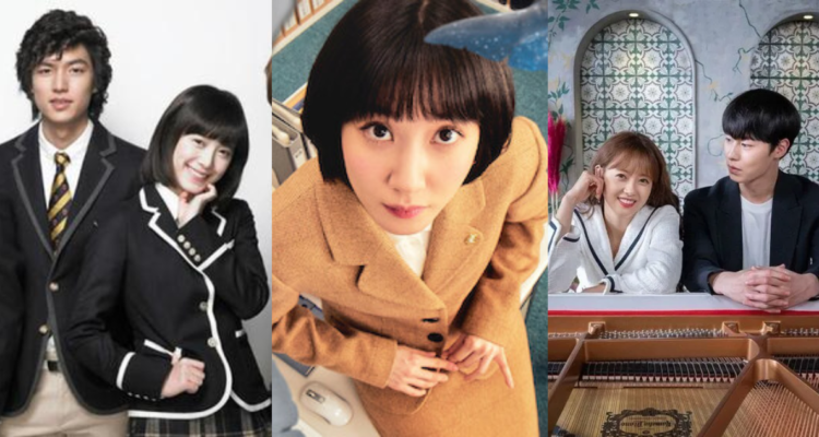 Boys over flowers (izquierda), Abogada Woo (centro) y Do do sol sol la la (derecha), en referencia a por qué lloramos con los K-dramas