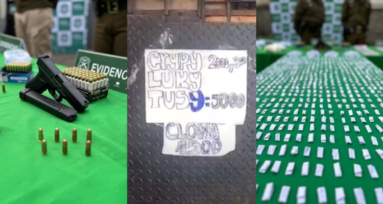 Tenían oficinas para vender “crypy, tusy y clona”: cayeron “Los Herederos del Pantano” en La Pintana