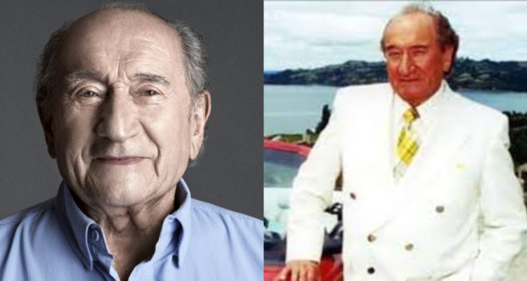 Luis Alarcón (izquierda) y en su personaje de Pedro Chamorro (derecha)