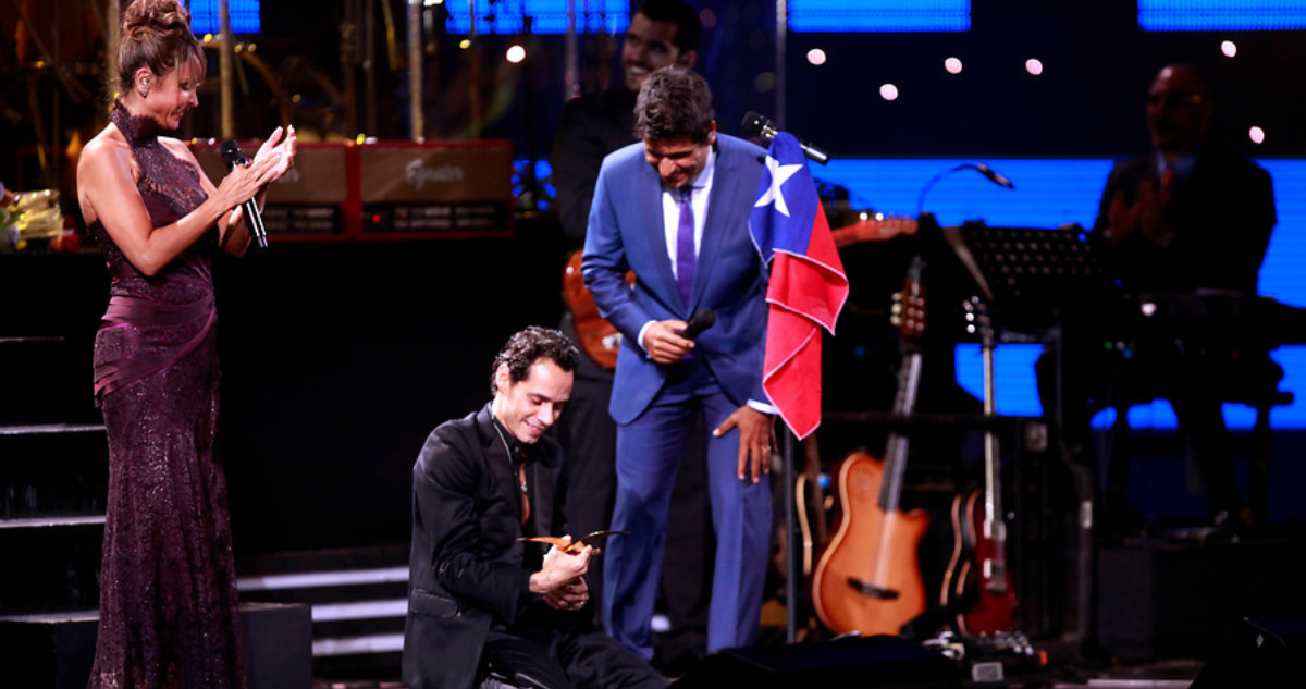 Rafael Araneda y Marc Anthony en Viña 2012