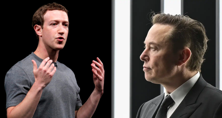 Mark Zuckerberg (izquierda) y Elon Musk (derecha)