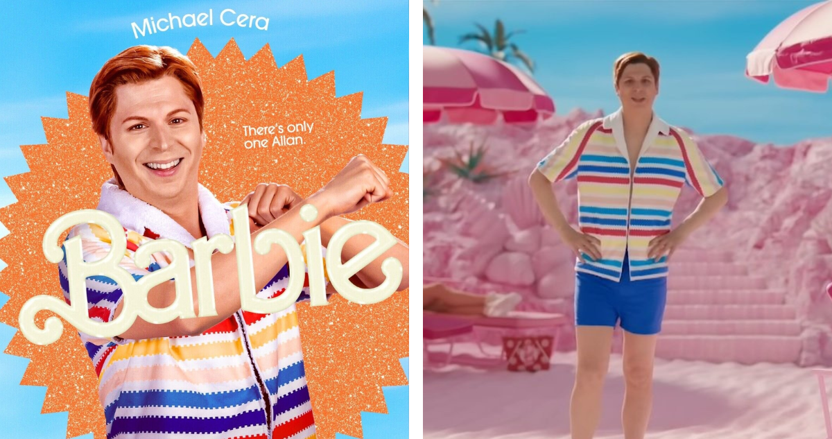 Michael Cera interpretando a “Allan” en Barbie