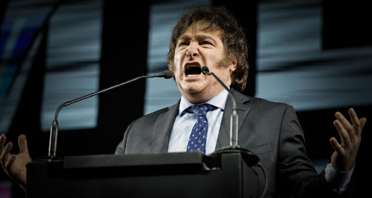 Fotografía del candidato a la presidencia argentina, Javier Milei