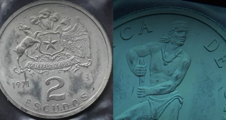 Moneda de 2 escudos de 1971
