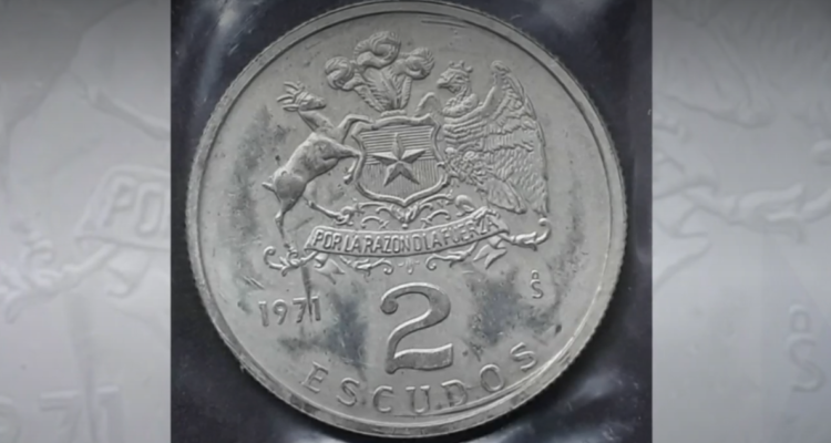 Moneda de 2 escudos de 1971