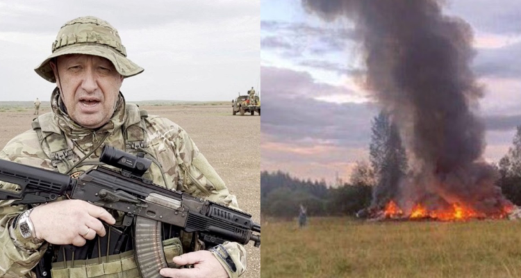 Yevgueny Prigozhin y el avión siniestrado