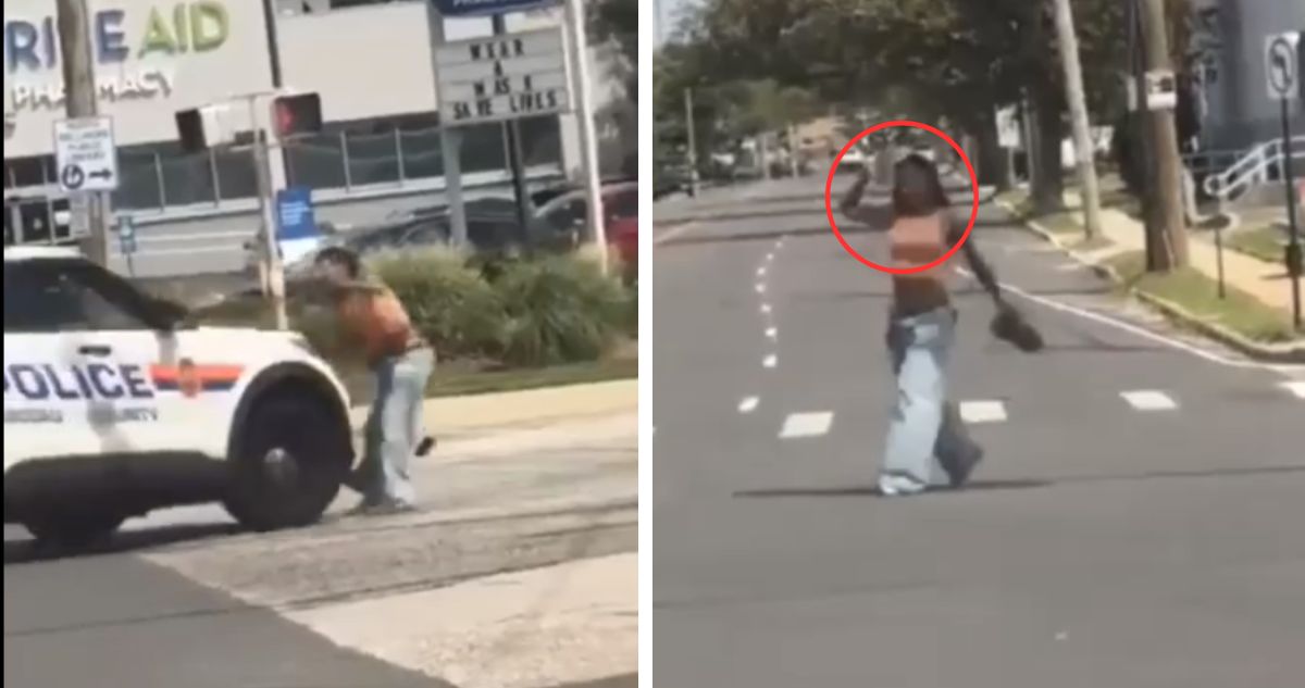 Policía de Nueva York, en Estados Undis, atropella a mujer en medio del tráfico tras apuntarlos con un arma y amenazar con siucidarse.