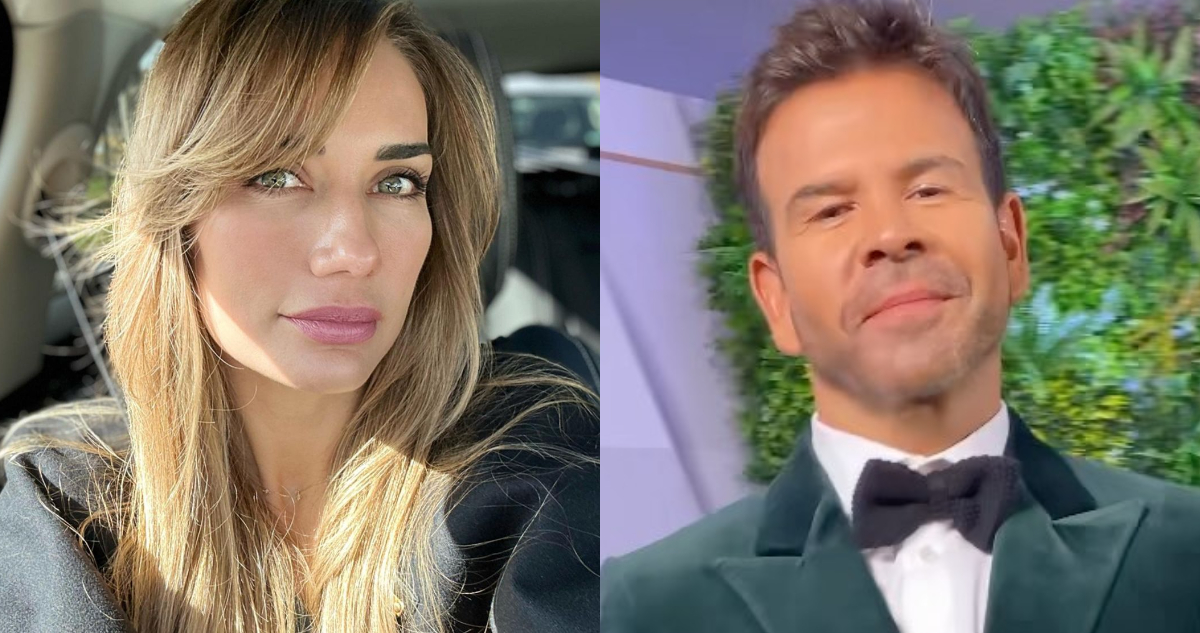 Carola de Moras posa con leve sonrisa en un auto. A su lado, Nacho Gutiérres sonríe al costado.