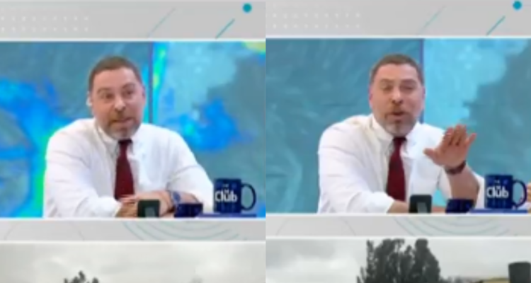 José Antonio Neme en la conducción del matinal Mucho Gusto de Mega