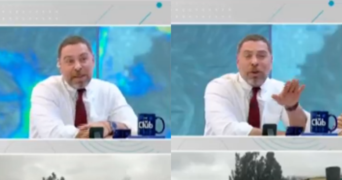 José Antonio Neme en la conducción del matinal Mucho Gusto de Mega