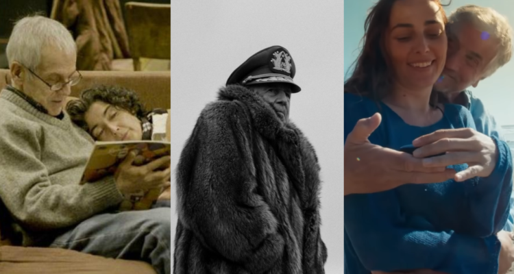 Capturas de “La memoria infinita” (izquierda), “El Conde” (centro) y “El vacío” (derecha) en referencia a las cintas elegidas para representar a Chile en los Premios Óscar 2024