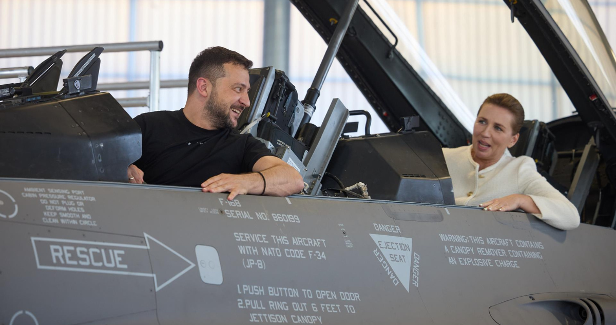 Primera ministra de Dinamarca compromete 19 aviones de combate F-16 a Ucrania