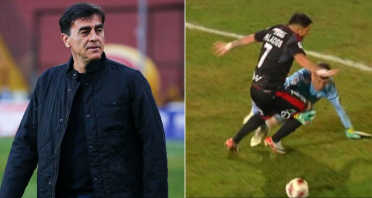 Quinteros indignado por clarísimo penal no cobrado de Peranic a Palacios