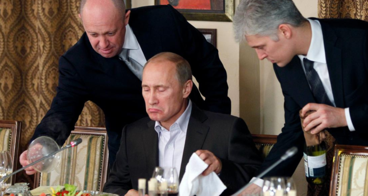 Prigozhin, cuando servía banquetes a Putin (2011).