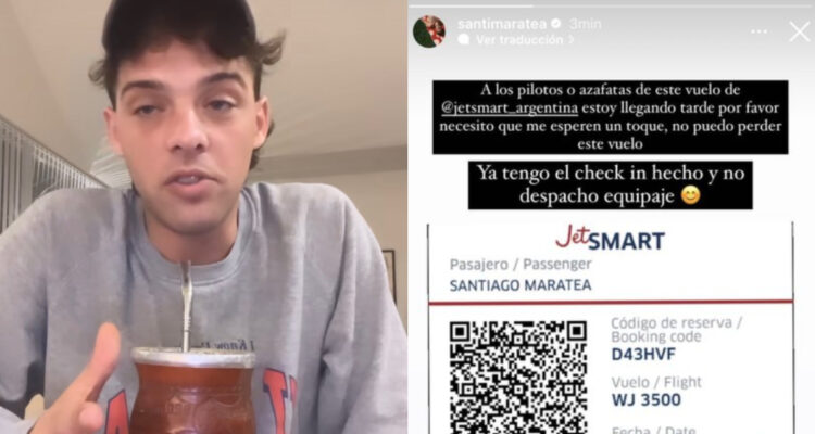 Influencer argentino pide a aerolínea Jetsmart que lo espere porque iba atrasado a vuelo