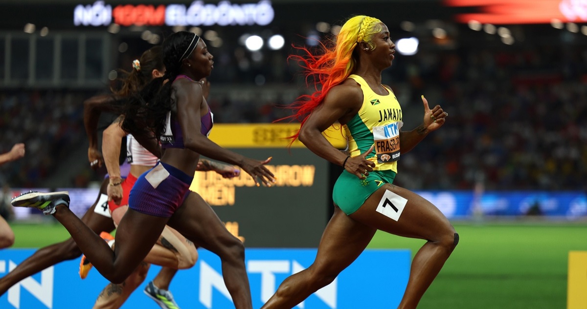 Shelly-Ann Fraser-Pryce puso fin al récord en Mundiales de Usain Bolt.
