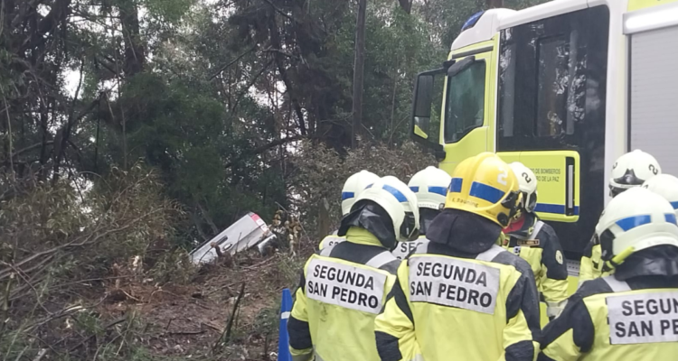volcamiento Ruta la Madera