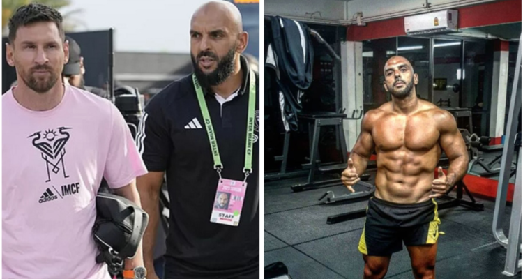 El ex marine guardaespaldas de Leo Messi en Miami: lo cuida hasta al borde de la cancha