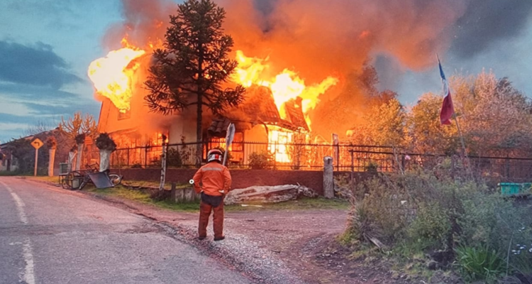 adulta mayor incendio Hualqui