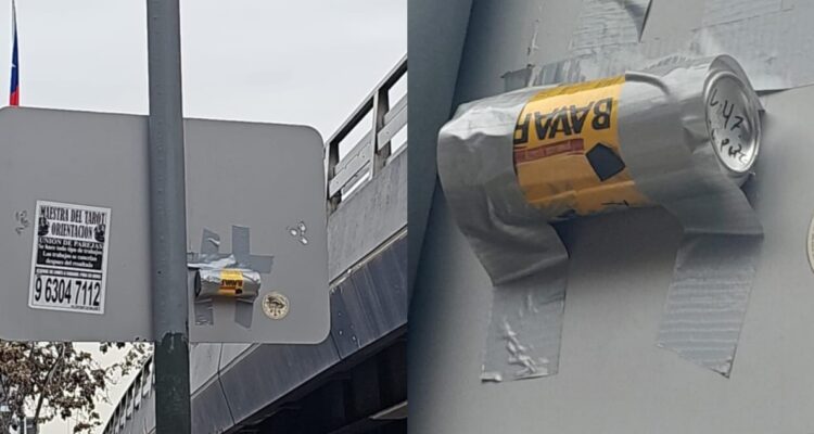 GOPE revisa artefacto sospechoso en Escuela Militar: es una lata pegada a un letrero