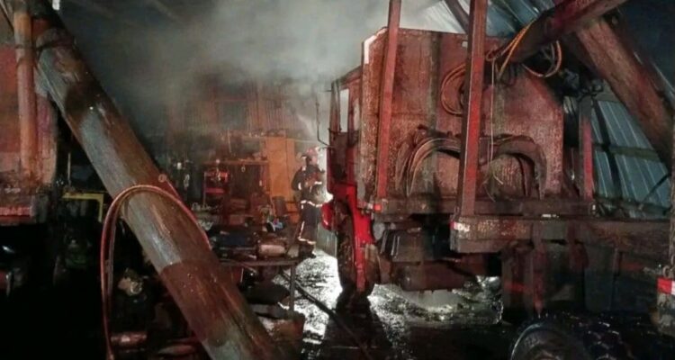 Ataque incendiario en Ercilla