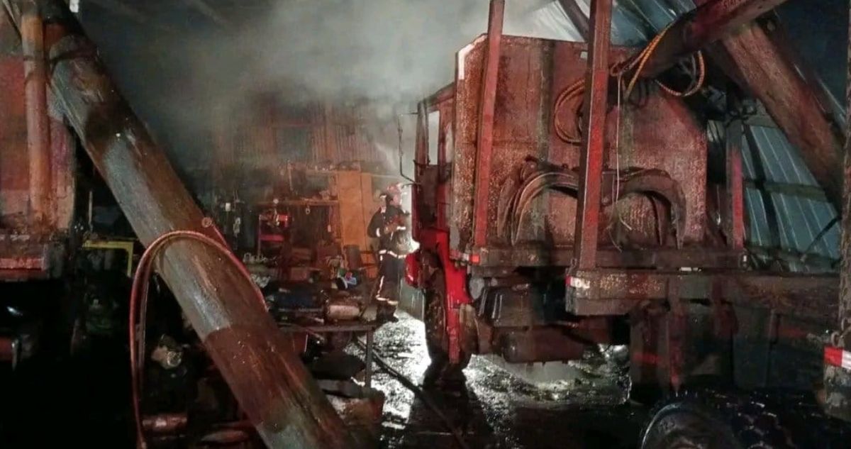 Ataque incendiario en Ercilla