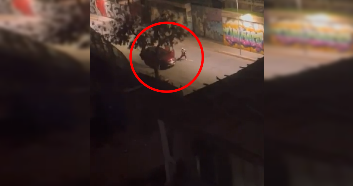 Balacera en Santiago deja un lesionado: autores de los disparos fueron grabados por testigos