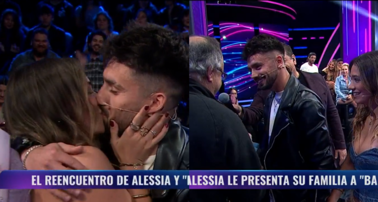Fernando Bambino Altamirano junto a Alessia Traverso y su familia en Gran Hermano