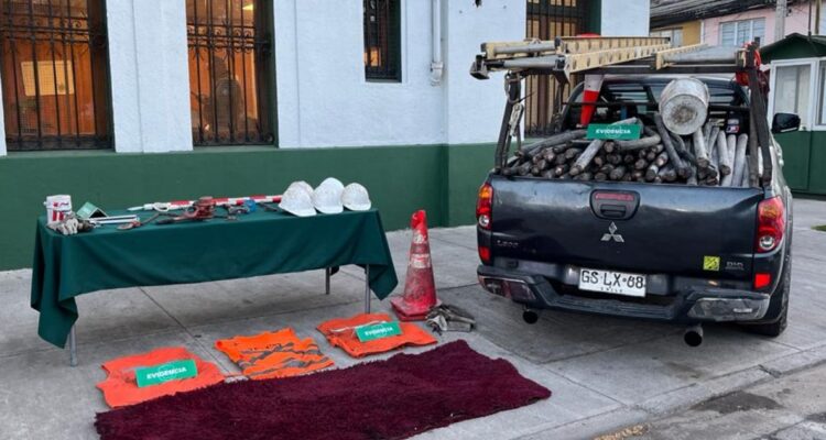 Cae banda que simulaba ser empresa contratista para robar cables en Independencia