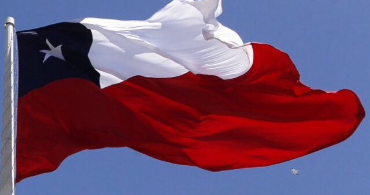 Bandera chilena en fiestas patrias